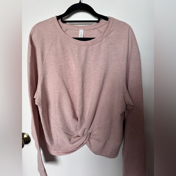 Lululemon Tuck & Gather Pullover Heathered Mod Faint Coral - Picture 6 of 9